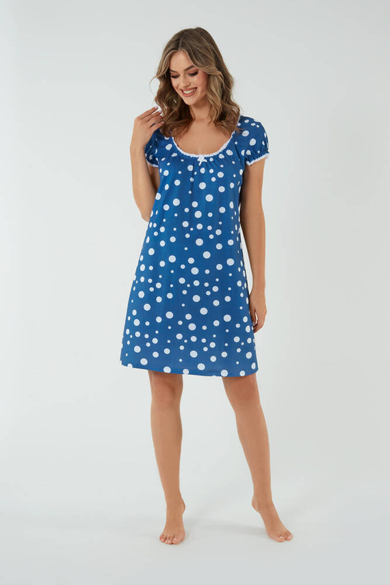 Raba cămașă de noapte și halat de alăptare Italian Fashion - blue print