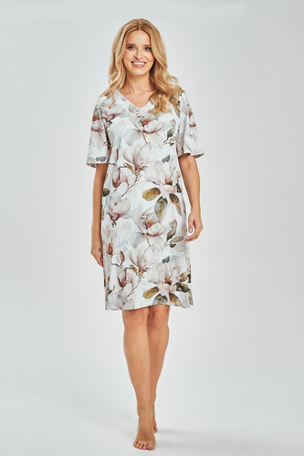 Cămașă de noapte Afrodyta 3534 – 100% bumbac, decolteu V, confort natural și feminitate