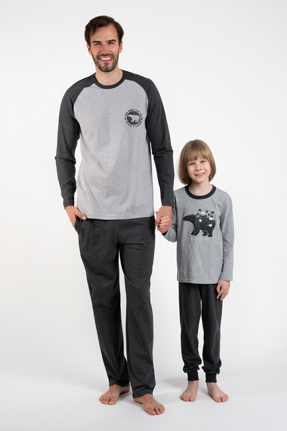 Morten Pijama pentru băieți Modă italiană melange/c.melange