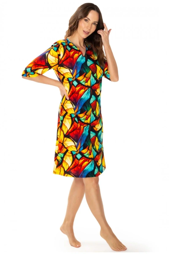 86678 Cămașă de noapte Vitrage Seagull, imprimeu colorat