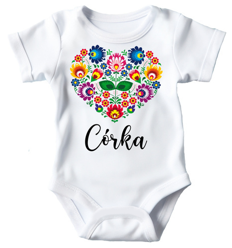 Body cu mâneci scurte „Fiica inimii populare” Moocha, alb