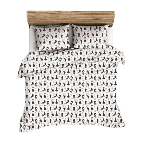 51N Bielawa KARO asternut din scoarta | 100% bumbac, nasturi, greutate 140 g/m²