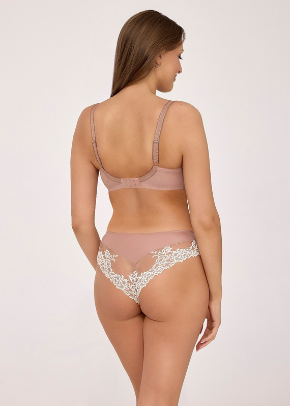 Sutien moale 2227 Maxi Macchiato Ava din dantelă bej moale