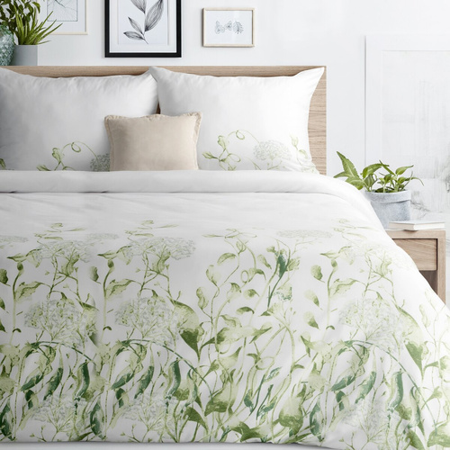 Lenjerie de pat Buena Design 91 florală reversibilă moale cu fermoar