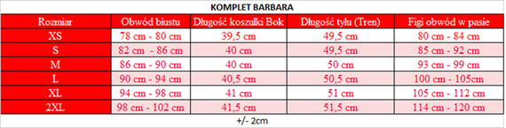 Barbara Komplet damska DKaren-  czarny 