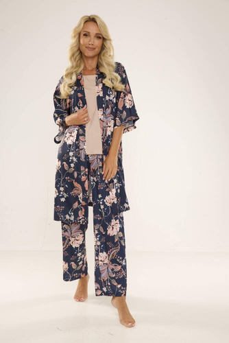 722 Lurdes Pijama de damă De Lafense - albastru marin