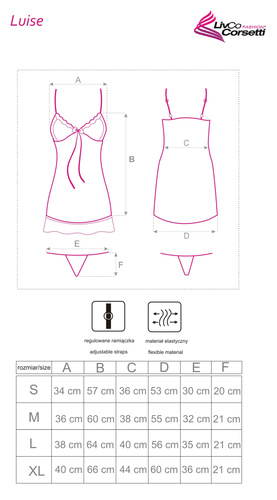 Tricou damă Luise Black - senzual, roz | LivCo Corsetti Fashion