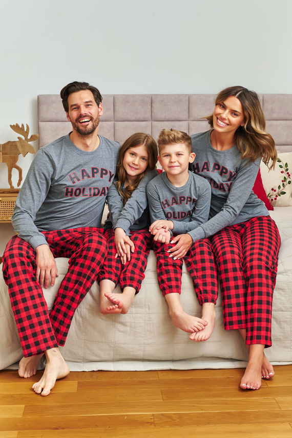 Pijamale de damă 7343 Gri închis Doctor Nap – 100% bumbac