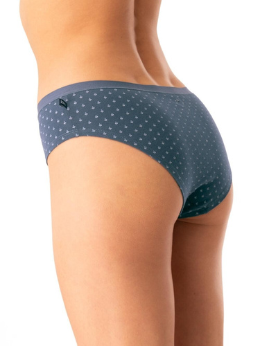 Slip dama Key LPN 742 grafit - bumbac, confortabil, set 2 piese