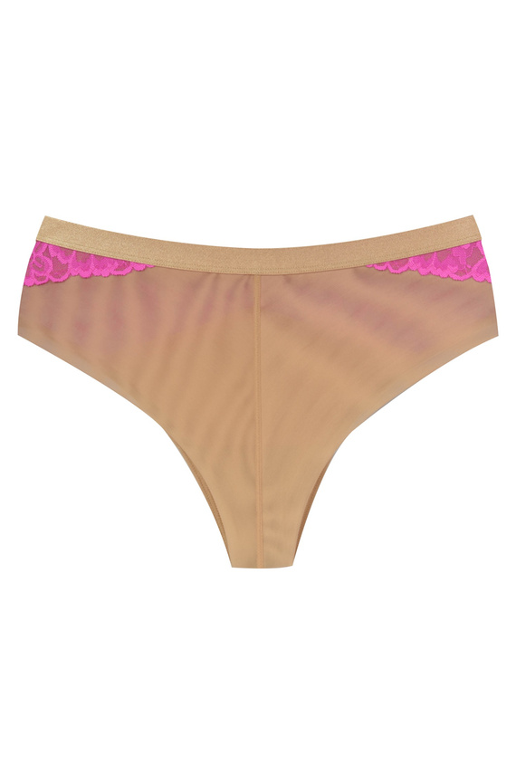 Mediolano Crazy Pink 19249 braziliene dantelă bej-roz pentru femei