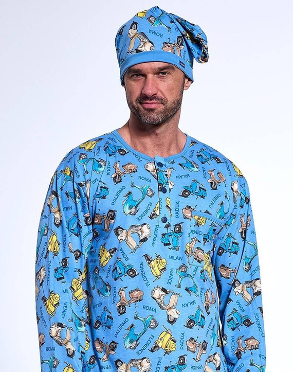 110/32 Cămașă bărbați Cornette, bleumarin