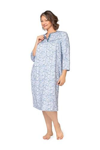 204 Cămașă de noapte cu fermoar Bogna II Martel - albastru 26