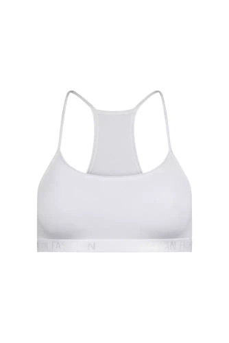 Nikola Sutien pentru fete, cu curea îngustă Italian Fashion- alb