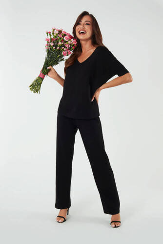 Soler Pantaloni lungi pentru femei Italian Fashion - negru