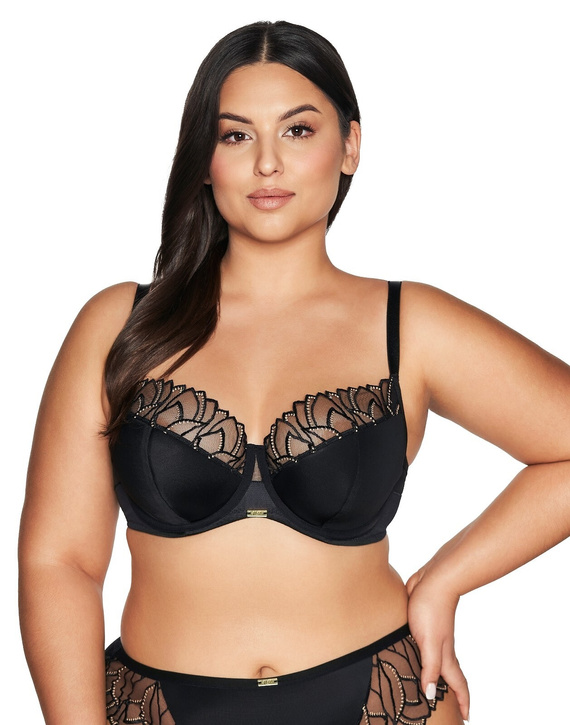 2114 Ava sutien semi-moale semi-padded - negru 