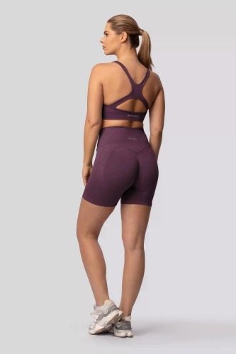 Spaio PUSH-UP PRO colanți scurți modelatori fără cusături talie înaltă fitness plum