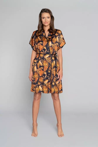 Halat de baie Monstera pentru femei Italian Fashion- print