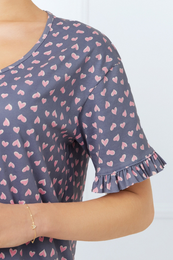 Lotte ladies cămașă cu mânecă scurtă Italian Fashion - print