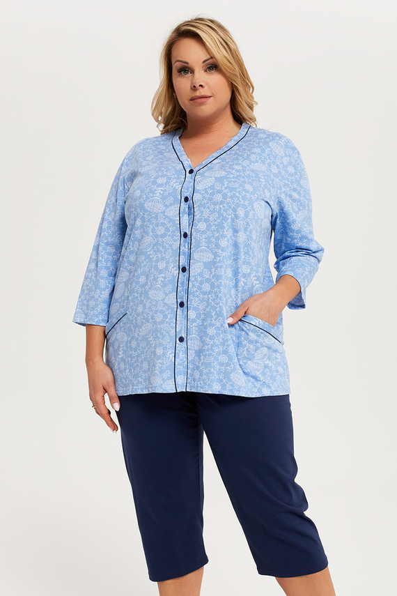 Jomala Pijama pentru femei 3/4 mâneci, 3/4 pantaloni Italian Fashion