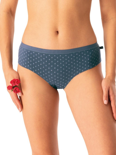 Slip dama Key LPN 742 grafit - bumbac, confortabil, set 2 piese