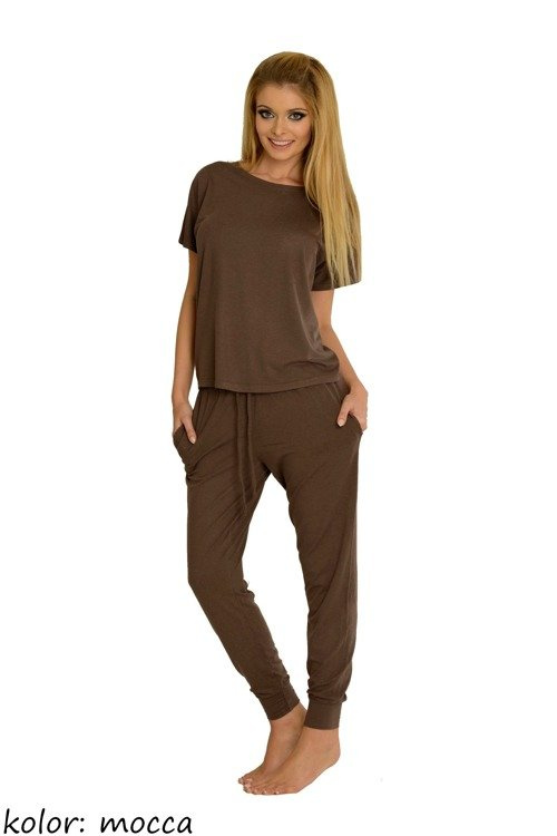 524 Paula Pijama de damă De Lafense - mocca