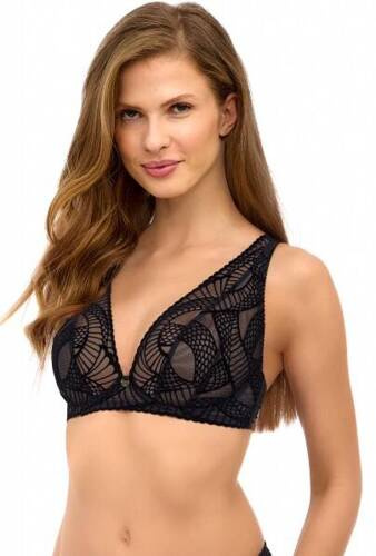 2516 Lupoline sutien bralette moale - negru