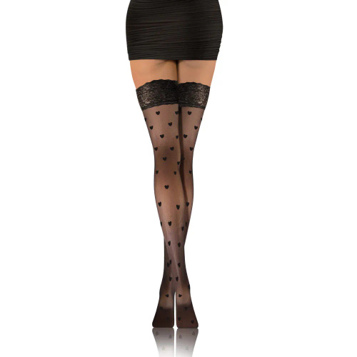 PD03 Ciorapi autoportanti 20 den Sesto Senso negri