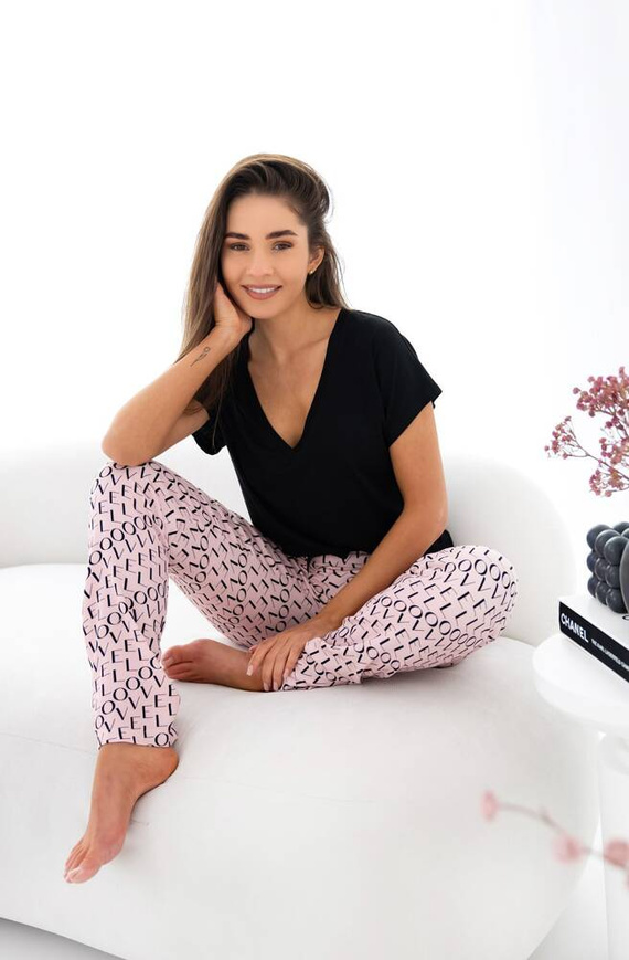 Pijama pentru femei Ambar Sensis - negru