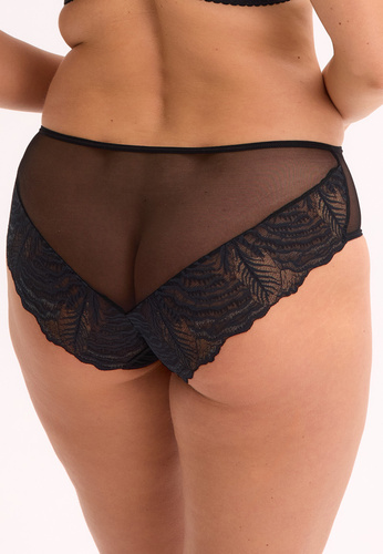 Chiloți GFP 1228 Isla pentru femei, Gaia - clasici, confortabili, cu dantelă, negri