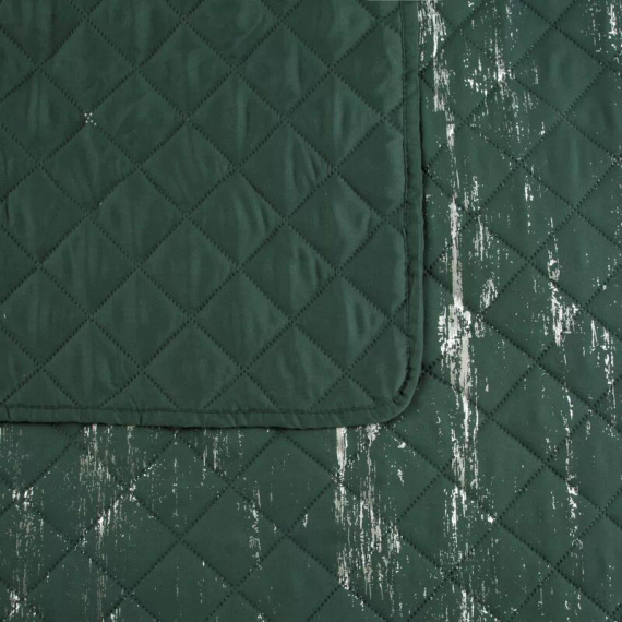 Blink 1 cuvertură de pat decorativă Design91 verde închis/argintiu