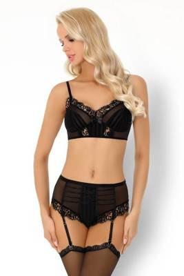 Almudena LC 90488 Black Onyx Collection Komplet damski LivCo Corsetti Fashion
