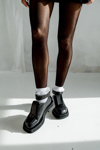 0897 Ciorapi dama Milena cu dantela - alb 2