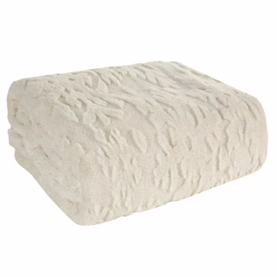 Pătură de Crăciun Blink 2 Eurofirany, crem și auriu