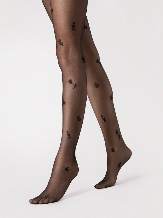 G 6121 Colanti Petal Fiore 20 den - negru