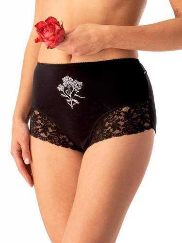 Slip dama Key LPF 578 gri negru – bumbac, confortabil, 2 piese la pachet