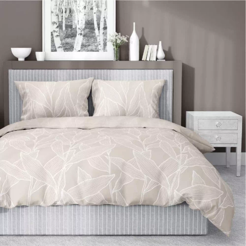 5087 A Lenjerie de pat satin lasa Detexpol bej