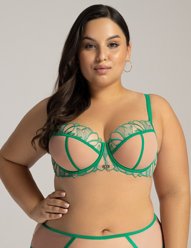 Sutien Ava Semi-Moale 2160, Verde – Semi-Moale, Dantelă, Confortabil