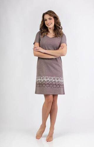 156 Cămașă de noapte Regina - maro