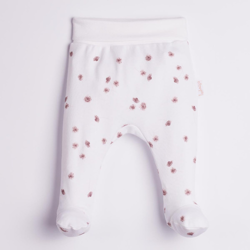 Nicol Hania 226009 Pantaloni scurți pentru bebeluși 100% bumbac, flori, crem