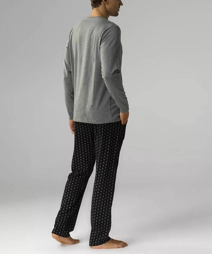 NMP-373 Pijamale bărbați cu mâneci lungi, Atlantic - gri negru