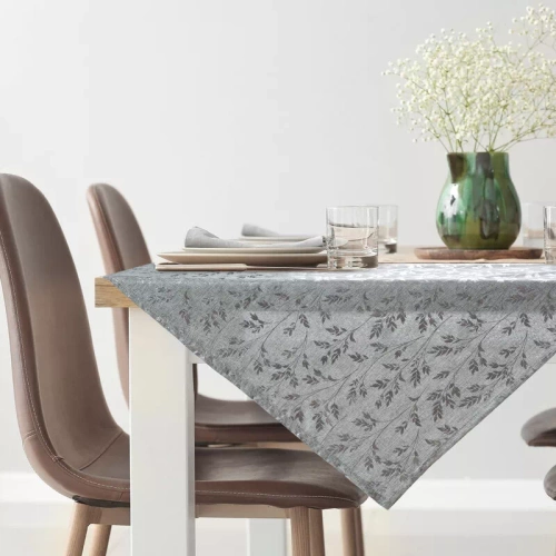 Feta de masa Simona frunze cu imprimeu Eurocortain lucios, argintiu