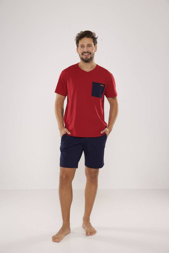 646 Kevin Pijama pentru bărbați De Lafense - maro