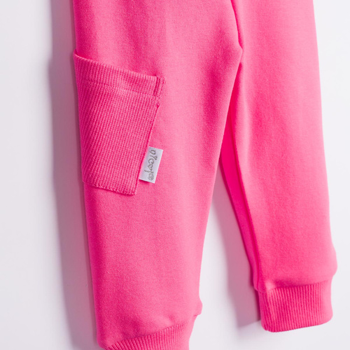 Nicol Tosia 225275 Pantaloni sport roz pentru fete cu buzunar