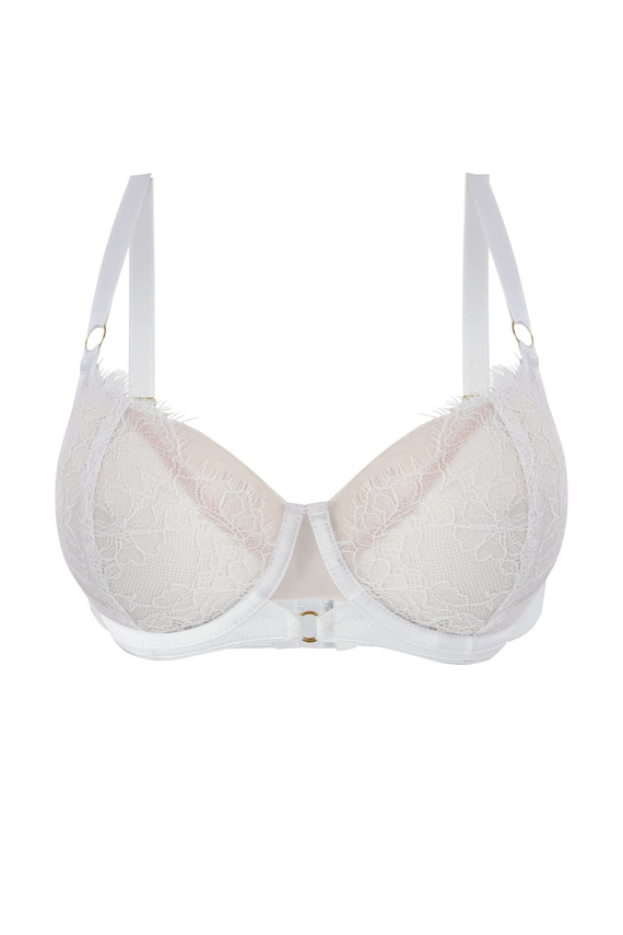 Mediolano Pure Soft Side Support 19260 sutien soft alb cu dantelă