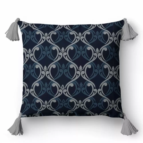 5402 B Feta de perna decorativa cu ornamente Panama 58 Detexpol bleumarin