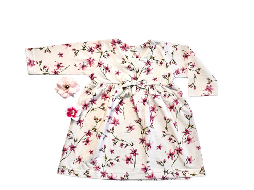 Rochie fata Mamatti SU071 - florala, bumbac