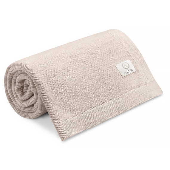 Pătură din lână merinos Tokyo Yosoy cappuccino – naturală, hipoalergenică, pentru bebeluși