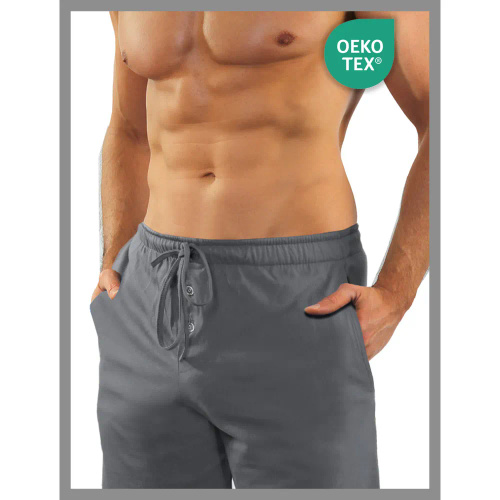 2404 Pijamale militare pentru bărbați cu mâneci lungi și pantaloni Sesto Senso - grafit