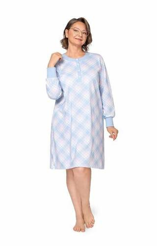 257 Cămașă de noapte Agata III Interlock Martel - albastră