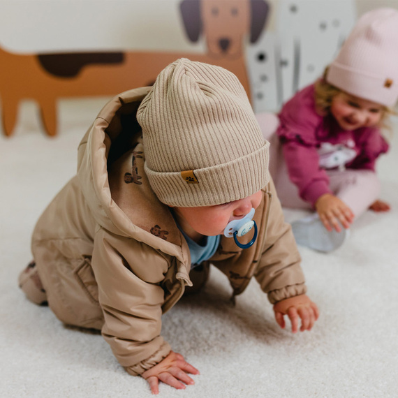 Geaca de iarna Puppy Playtime Eevi - bej